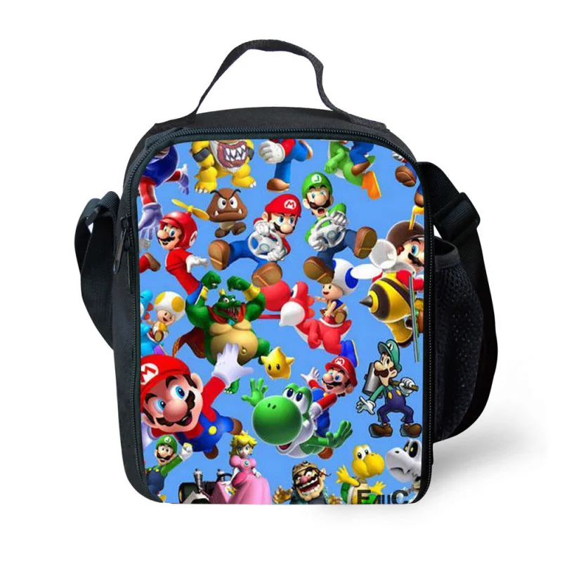 290 Супер Марио Bros гриб игра Ланч сумка Yoshi 3D печатных сумка для пикника мальчиков девочек женщин для еды мешок школьный подарок для детей - Цвет: 290