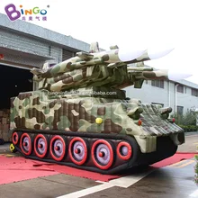 Настраиваемый 7x2,8x3,8 Метров Гигантский Надувной танк с модель ракеты для выставки или образования/надувной армейский Танк игрушки