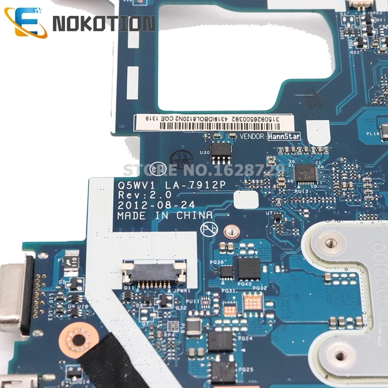Pedidos de Notebook Mãe para Laptops Nokotion-placa Acer Aspire Drive Convés Nbm6b11001 Nb. M6b11.001 Nbm5711001 710m Q5wv1 7 Placa-mãe para notebook