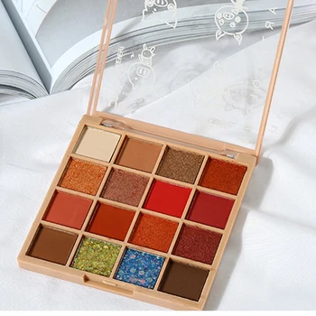 

16 Colors Glitter Eyeshadow Palette Waterproof Eye Smoky Shimmer Eye Shadow Makeup Powder