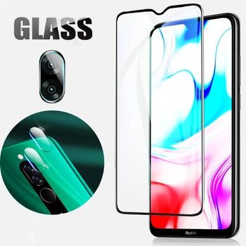 

For Redmi 8 A Tempered Glass Full Cover Front Screen & 2pcs Rear Camera Protector For Xiaomi Redmi 8 8a Screen Len Glass Film