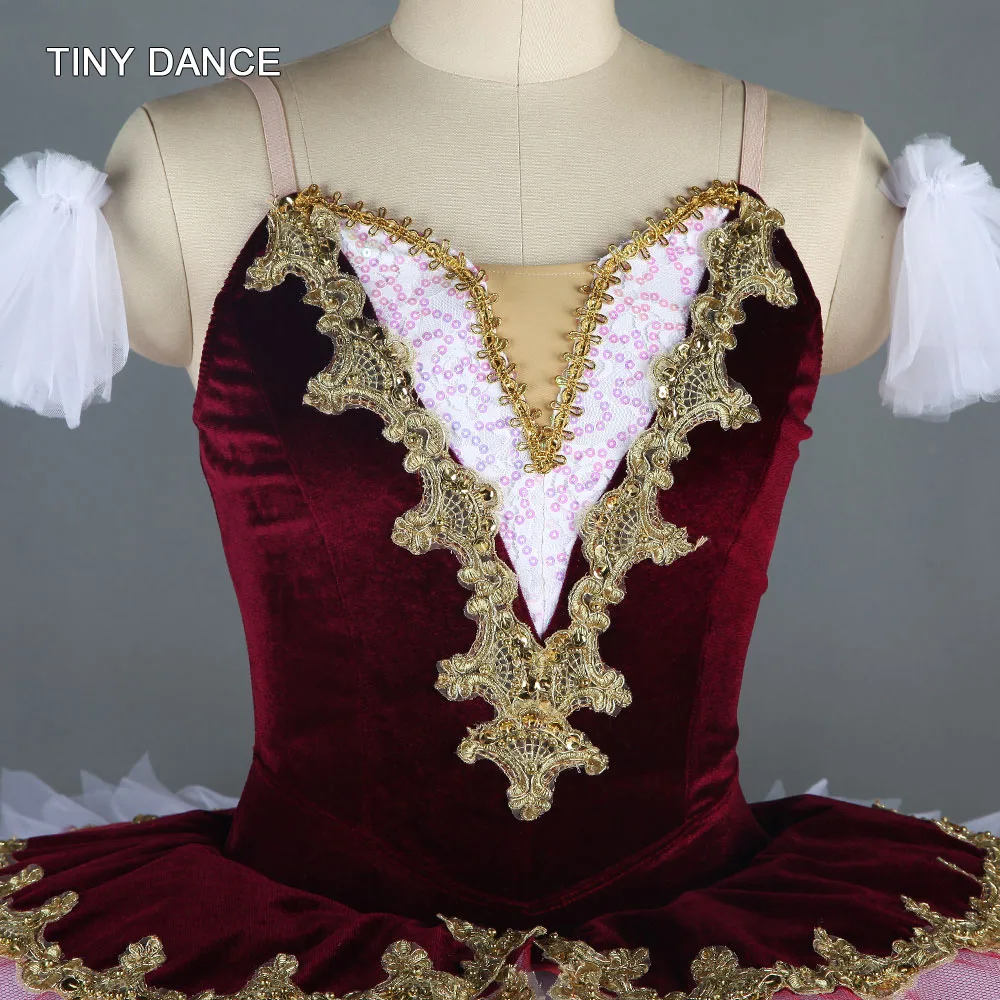 Для профессиональных занятий балетом, танцами с юбкой-пачкой с 7-слойной с плиссированным тюлем балерина костюм для танцев одиночное платье блин юбки-пачки для маленьких девочек, BLL138