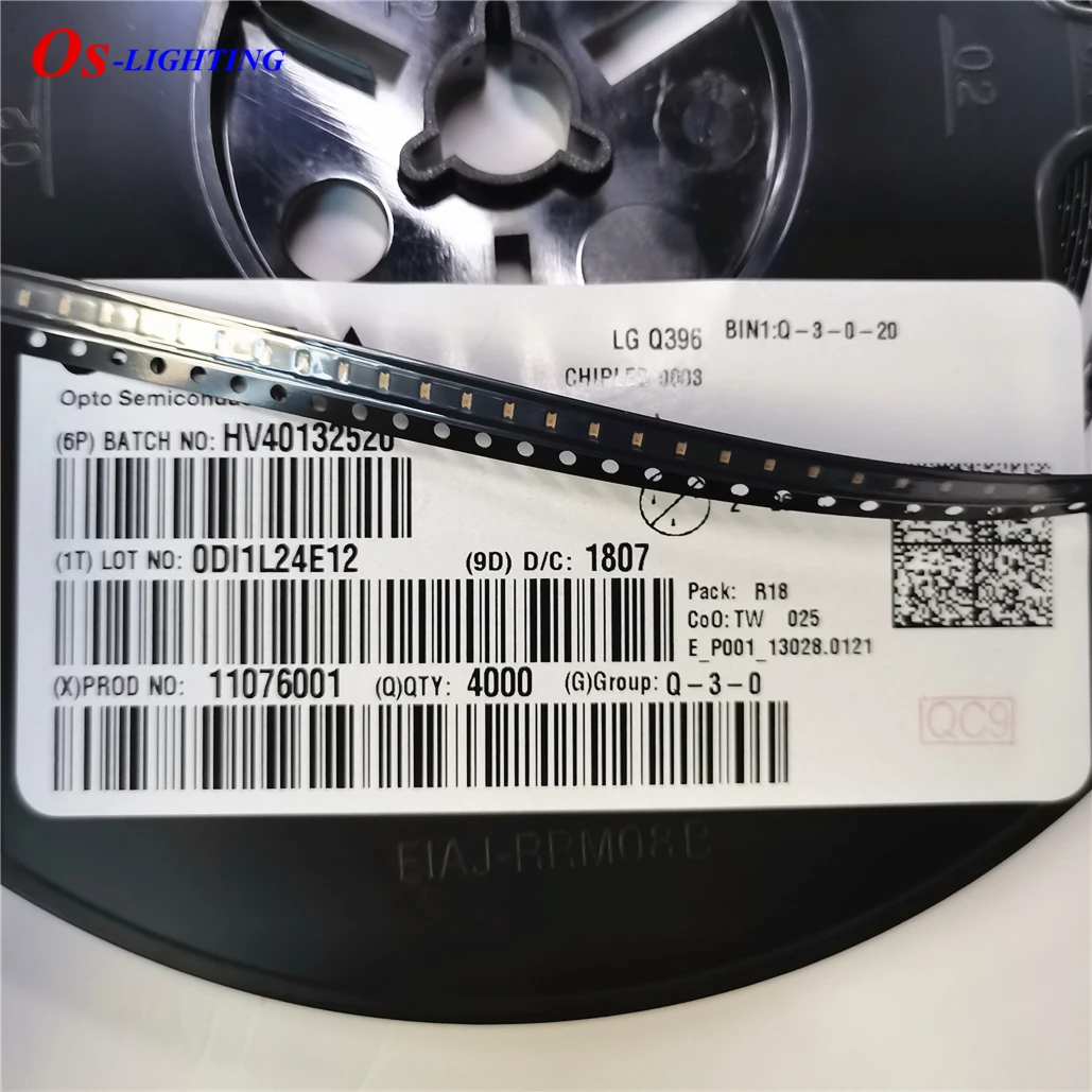 200 Pz Lg Q396-Ps-35 0603 Giallo Verde Smd Chip Led 573Nm 2V 20Ma 1608 Giallo-Verde Luce Perline Lgq396 Bin: Q-3