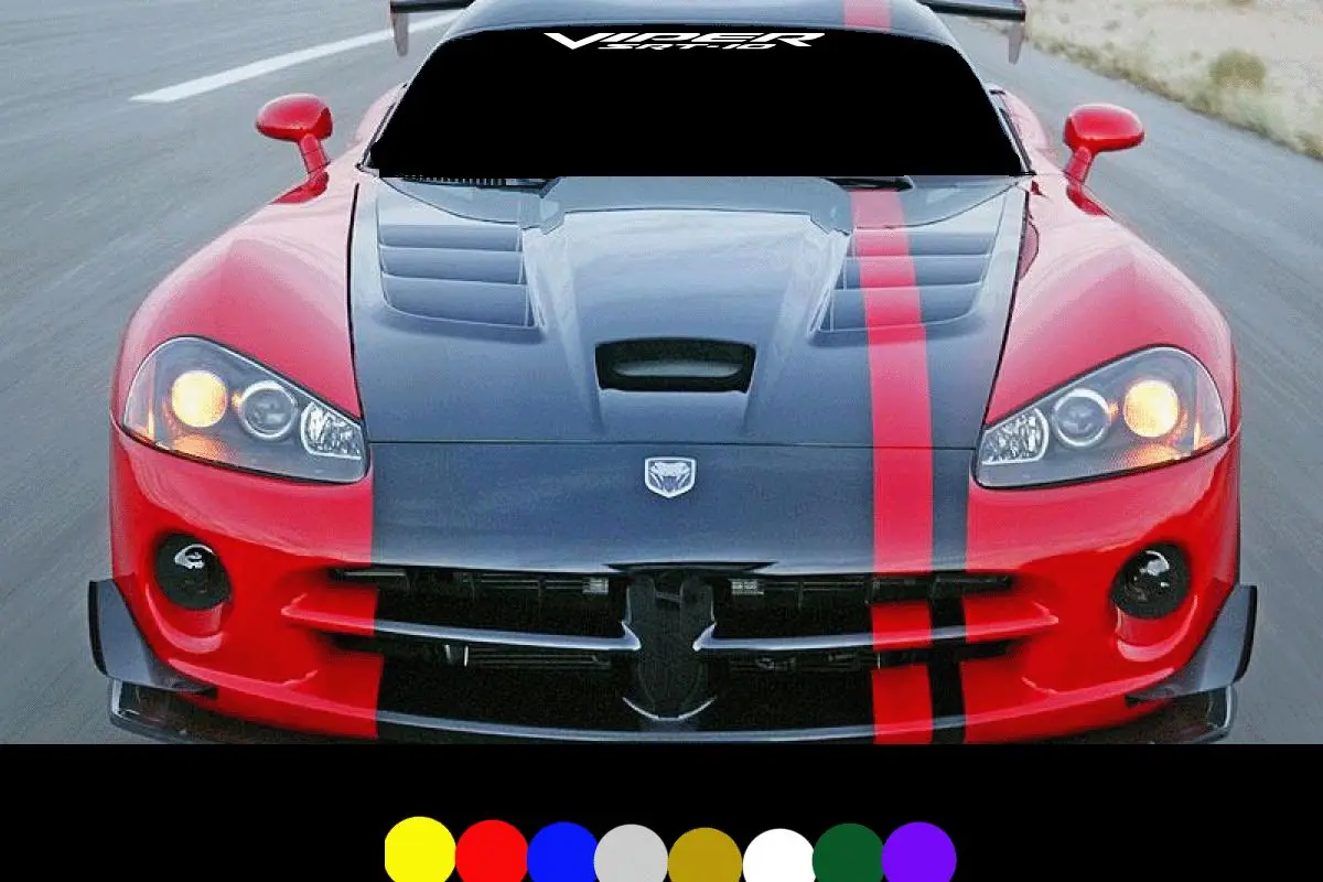 For Dodge Viper SRT Windshield Banner Front Window Sticker Decal | Автомобили и мотоциклы