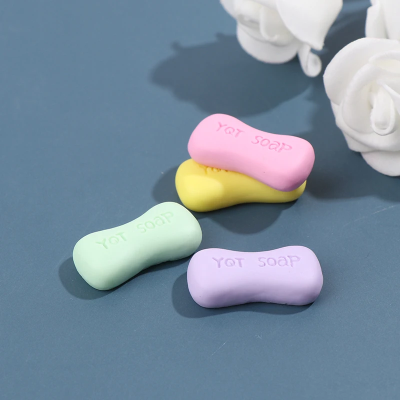 

4PCS/lot Dollhouse Miniature 1/12 Scale Mini Soap Pretend Play Doll House Furniture Decoration Accessories Toys