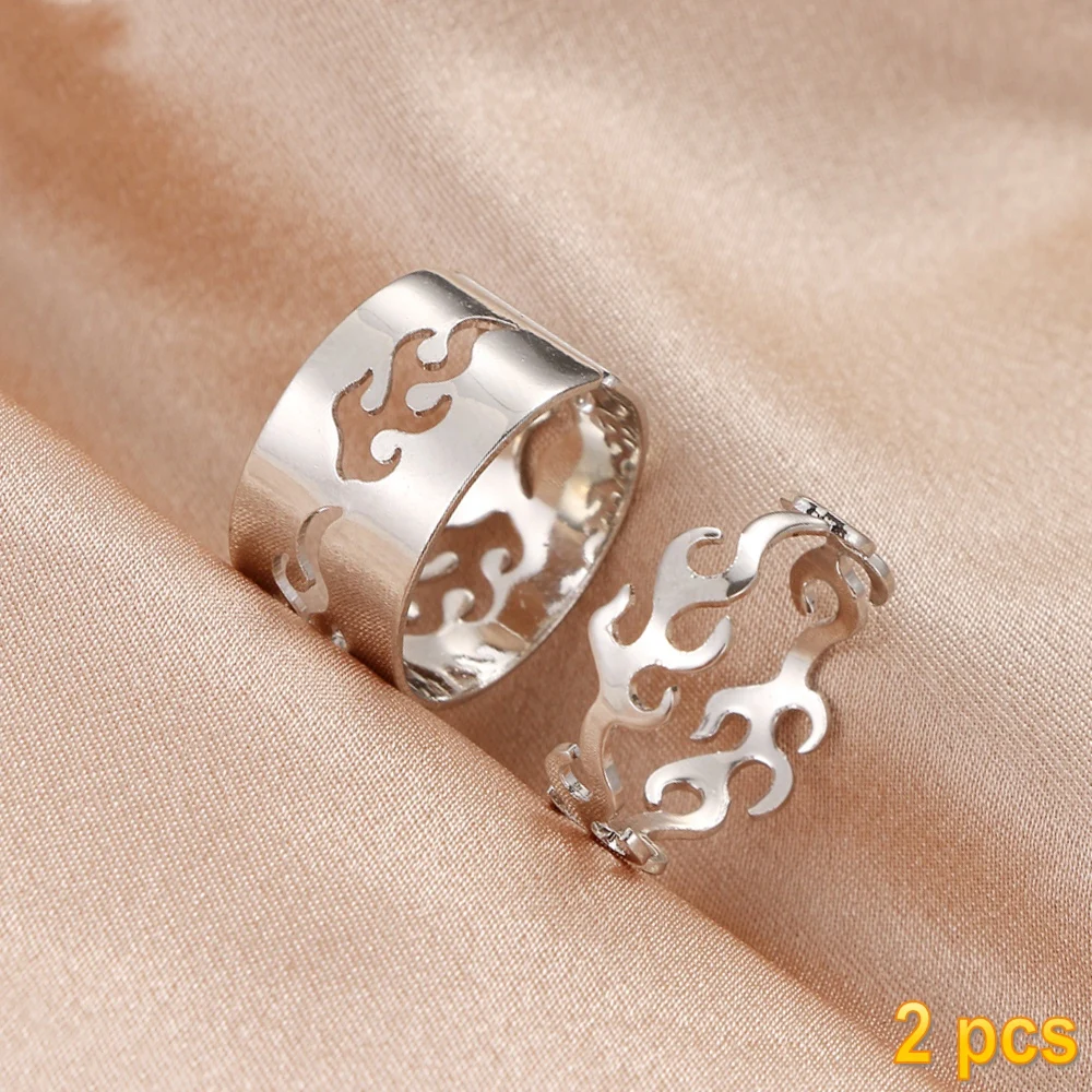 IFMIA Trendy Gold Butterfly Rings For Women Men Lover Couple Rings Set Friendship Engagement Wedding Open Rings 2021 Jewelry 16