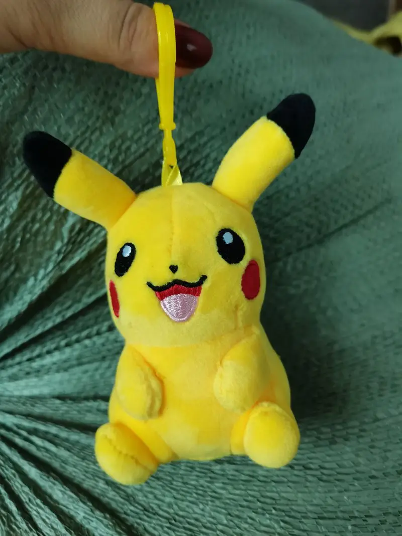 20pcs/lot Anime Pikachued plush toys pendant keychain Doll