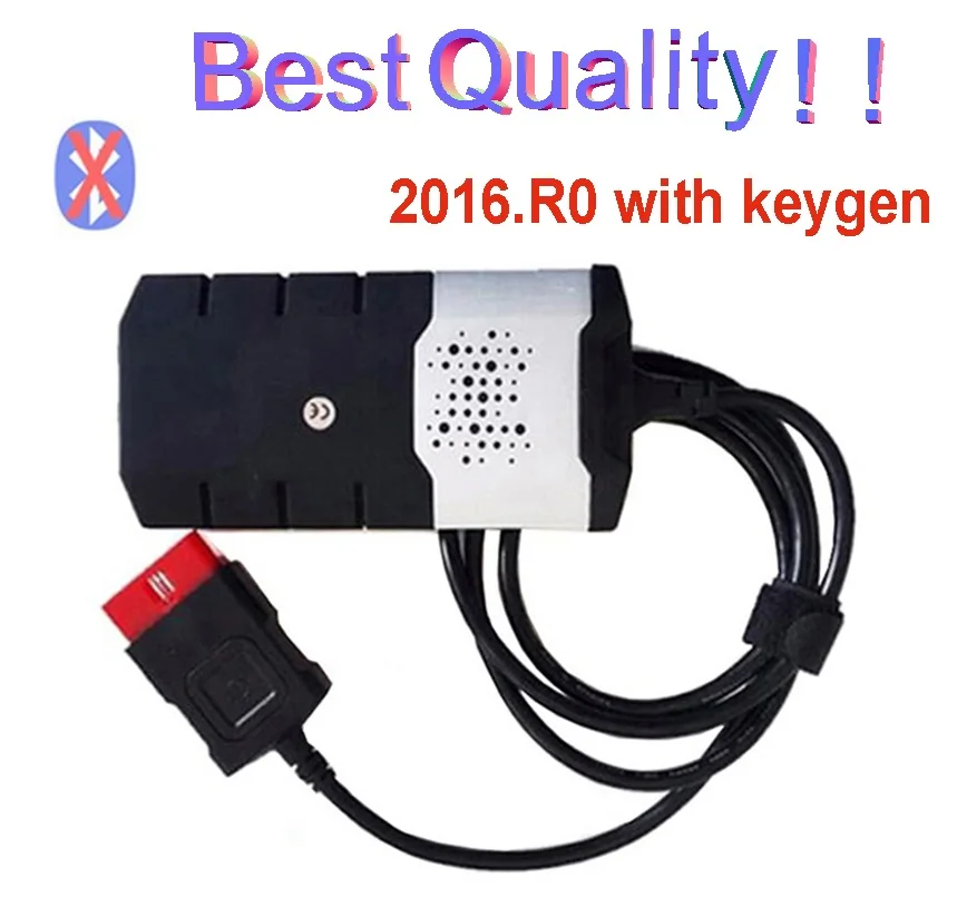 Новейший. R0 с ключом для delphis vd ds150e cdp bluetooth автомобильный Грузовик vd tcs cdp pro для autocoms obd2 сканер - Цвет: metal box no BT