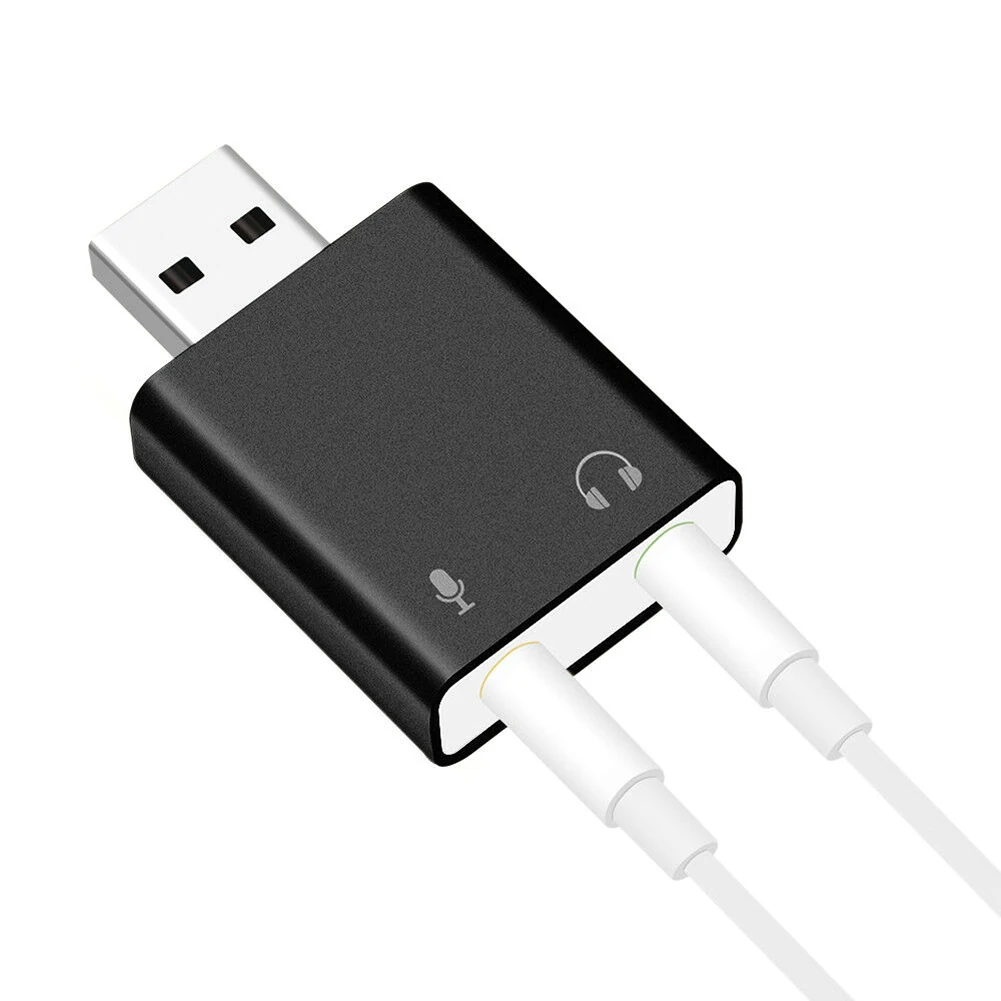 7,1 USB звуковая карта Внешний адаптер аудио карта 3D стерео 3,5 мм для гарнитуры ПК ноутбук