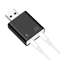 מחשב נייד כרטיס קול USB Mini החיצוני USB לכרטיס אודיו מתאם אוזניות 3.5 מ"מ עבור מתאם כרטיס קול מחשב נייד מיקרופון רמקול (5)