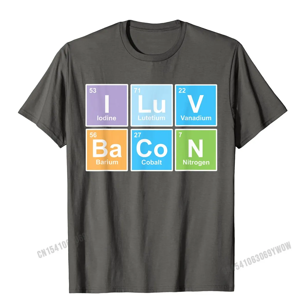 I Love Bacon Periodic Table Of Elements 