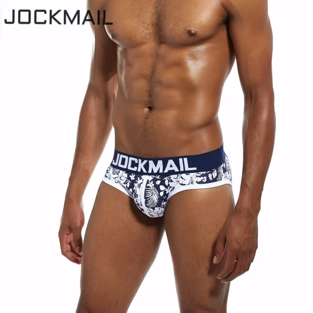 Брендовое сексуальное мужское нижнее белье JOCKMAIL трусы бикини с низкой талией