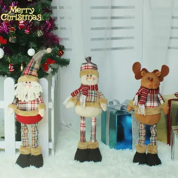 

Christmas Doll Toys Santa Claus Claus / Snowman / Elk Christmas Tree Hanging Ornament Decoration For Home Party Christmass Gift