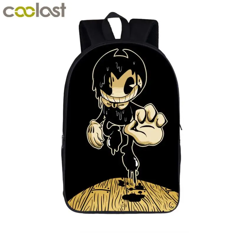 photo color Bendy and The Ink Machine, рюкзак для мальчиков и девочек, Мультяшные детские рюкзаки, известные игры, детские школьные сумки, рюкзак для книг - Цвет: photo color