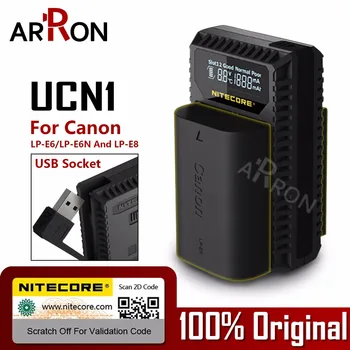 

Hot Nitecore UCN1 Digital USB Charger For Canon EOS LP-E6 LP-E6N LP-E8 Battery EOS 5D Mark II III 5DS R 6D 60D 60Da 7D 70D XCIO