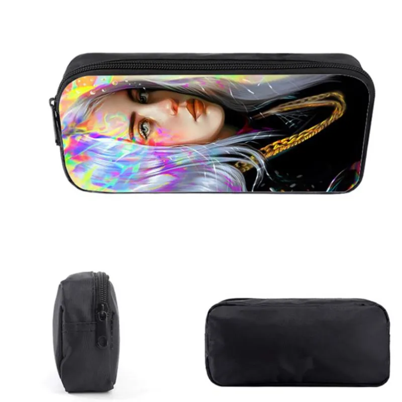 2020 Billie Eilish школьный рюкзак набор из трех предметов Baclpack пэчворк чехол карандаш