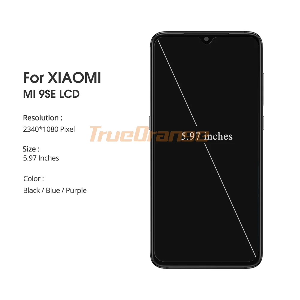 100% Оригинальный 5 97 &quotAmoled ЖК дисплей с рамкой для Xiaomi Mi 9 se сенсорным экраном