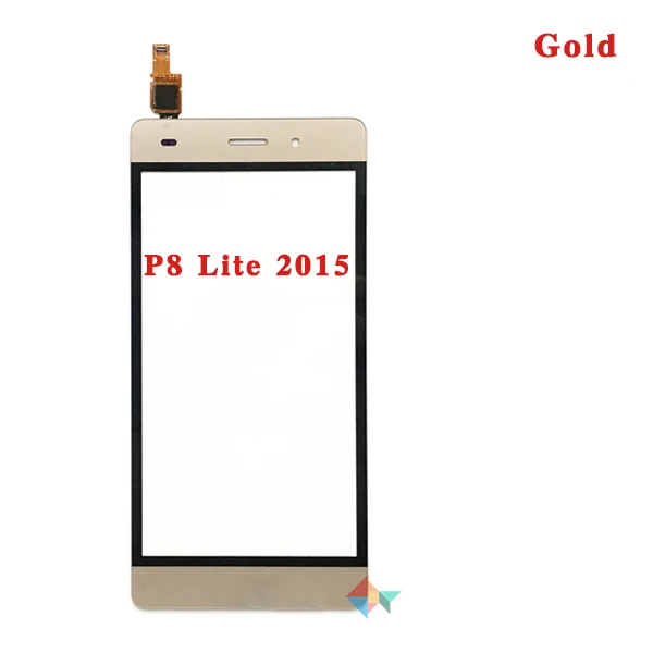 Высокое качество для huawei P8 Lite P8 Mini 5," и P8 Lite 5,2" сенсорный экран дигитайзер Переднее стекло объектив сенсорная панель - Цвет: P8 Lite 2015 gold