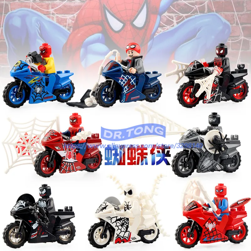 

10pcs SY1394 Super hero Spider Man movie series building blocks children toys