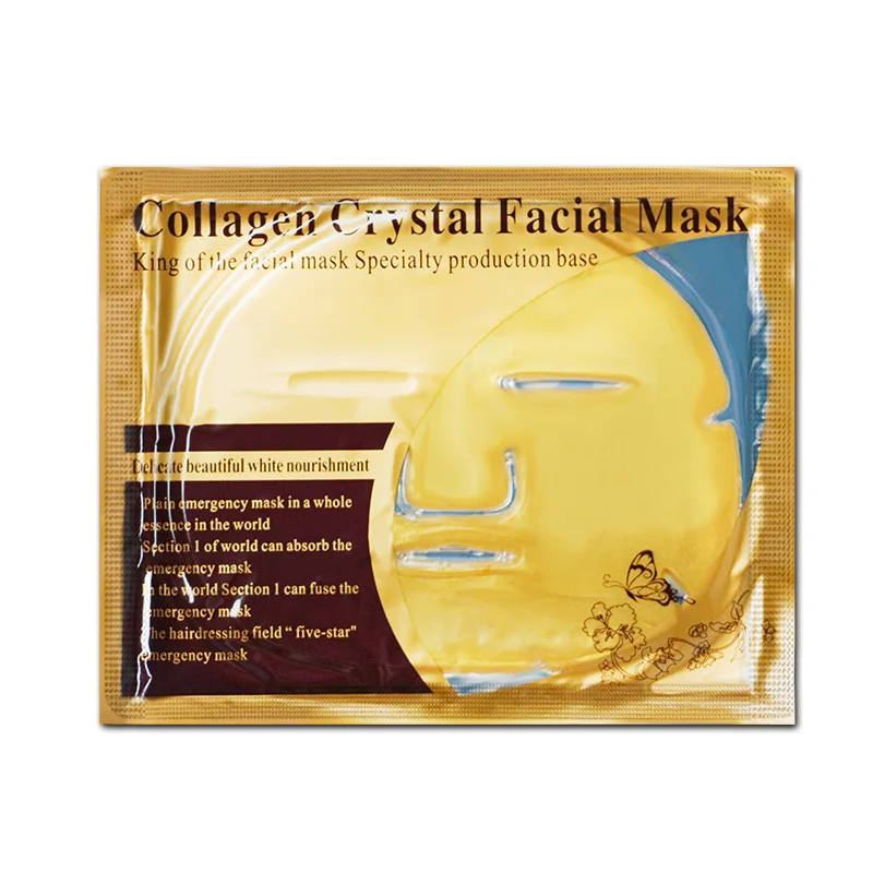 5Pcs Skin Care Face Mask Collagen Gold Masks Brightening Moisturizing Crystal Facial Mask Sheet Mask 1 5Pcs Skin Care Face Mask Collagen Gold Masks Brightening Moisturizing Crystal Facial Mask Sheet Mask 2