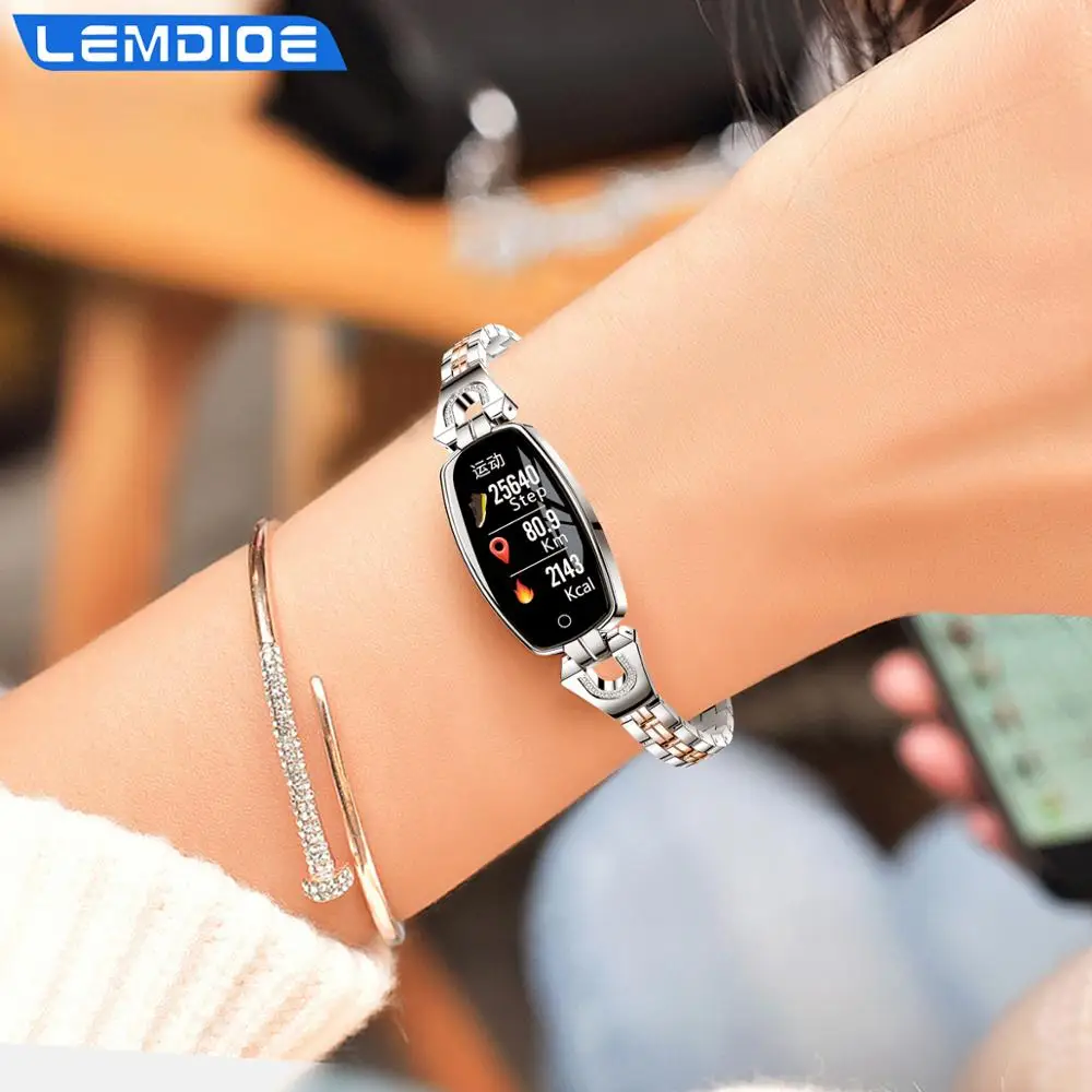 LEMDIOE Bluetooth фитнес Браслет Водонепроницаемый мониторинг сердечного ритма для Android