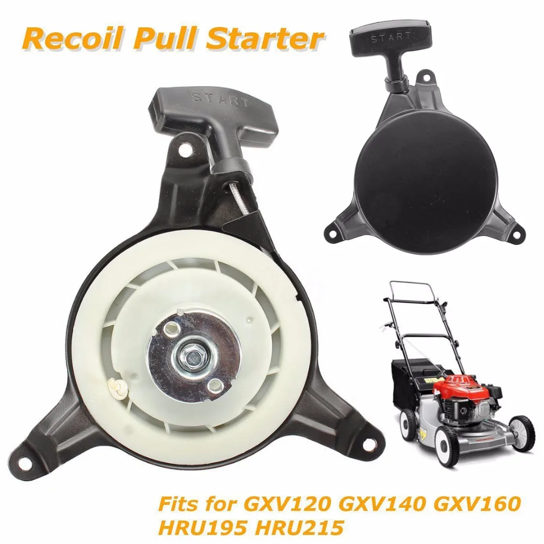 DWZ New Recoil Pull Starter For GXV120 GXV140 GXV160 HRU195 HRU215 Lawn Mower Black