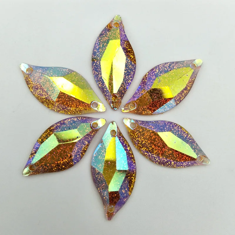 20 шт. стразы в форме конского глаза из смолы, прозрачные стразы AB Crystal art, плоская задняя сторона, декоративная одежда, свадебные аксессуары со стразами