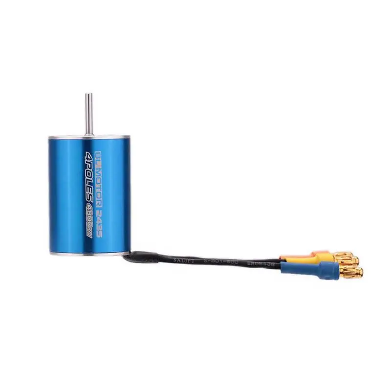 2435 4800KV 4P Бессенсорный двигатель с 25A бесщеточный ESC для 1/16 1/18 автомобиль грузовик