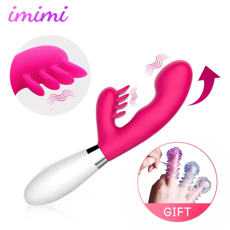 Multi Speed G Spot Dildo Rabbit Vibrator for Women Dual Vibration Female Masturbator Vagina Clits Massager Sex Toys for Lesbian