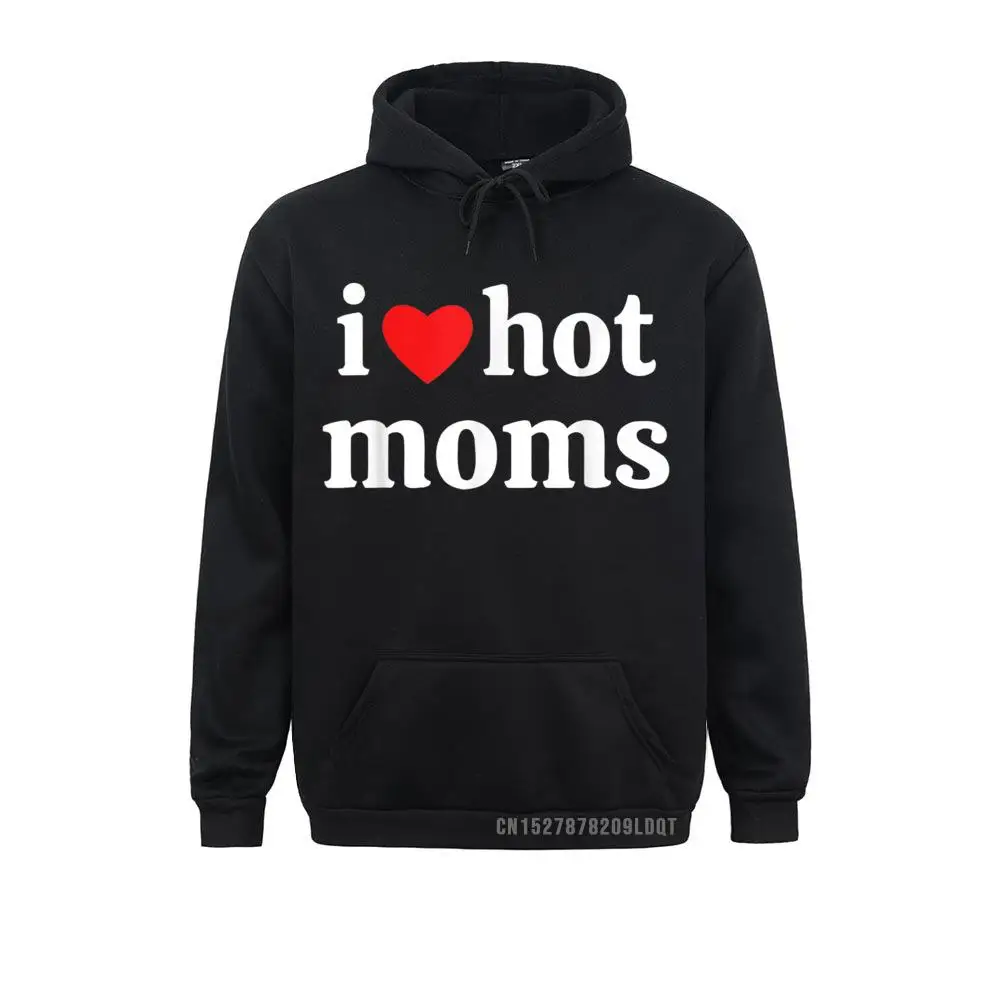 I Love Hot Moms Tshirt Funny Red Heart Love Moms T-Shirt__B12296 Funny cosie Sweatshirts  Long Sleeve Hoodies for Men Clothes Thanksgiving Day I Love Hot Moms Tshirt Funny Red Heart Love Moms T-Shirt__B12296black