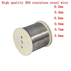 Câble de pêche en acier inoxydable souple et Flexible, fil de bijouterie, Anti rouille, DIY, 1kg/rouleau, 304 