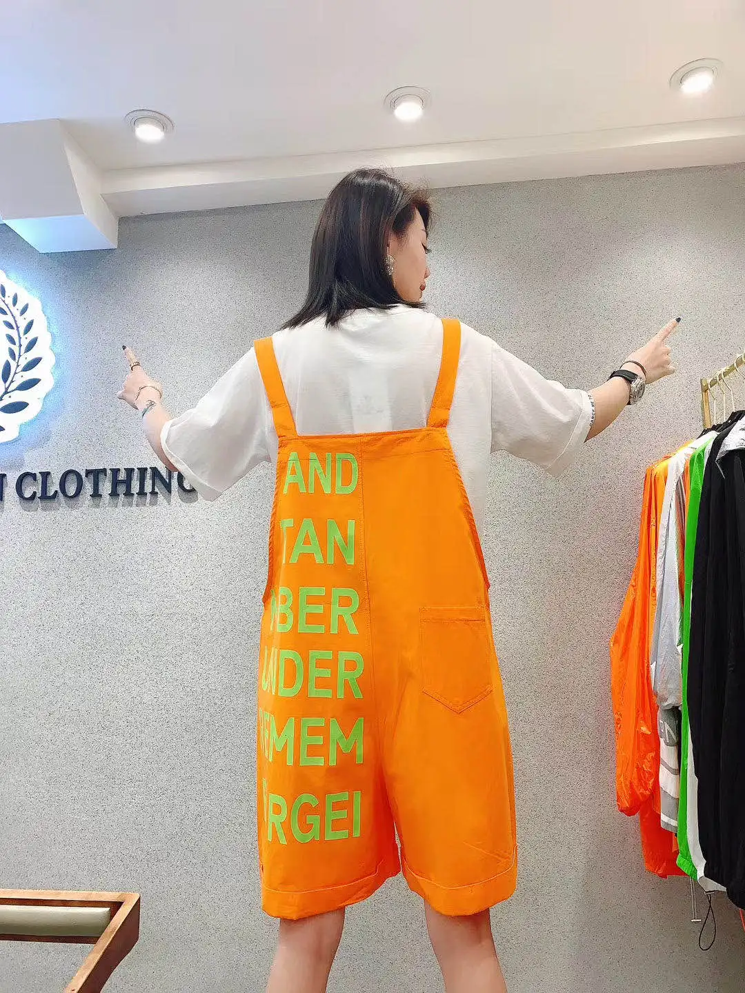 Summer shorts women new cartoon print hotpants oversized loose hip hop streetwear cotton short overalls letter booty shorts lady shorts