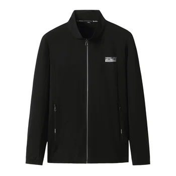 

Spring Men's Jacket Prints Plus Size Stand Fashion jogging Youth fat Jacket Summer Windbreaker Men's Coat