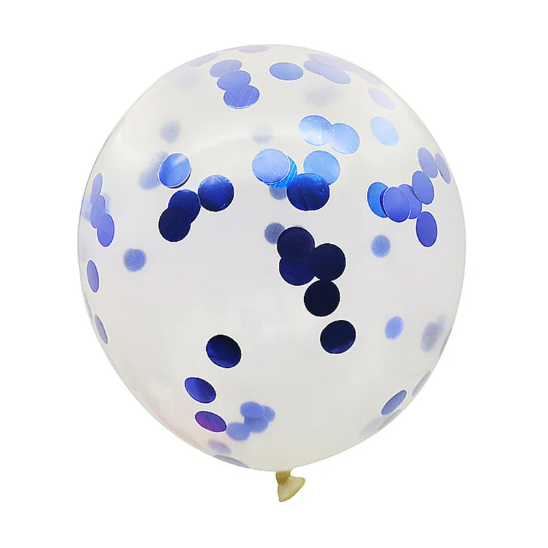 CRLEY 10 шт. конфетти воздушные шары День рождения Роза для украшения Золотой Зеленый Дети взрослых Металлический воздушный шар на день рождения - Цвет: blue