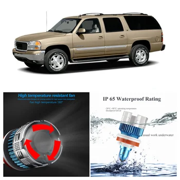 

New Mini2 High Power LED COD Headlight 9006 HB4 Kit Low Beam Bulbs For 2000-2006 GMC Yukon XL White Car Light Headlamp 6000K 12V