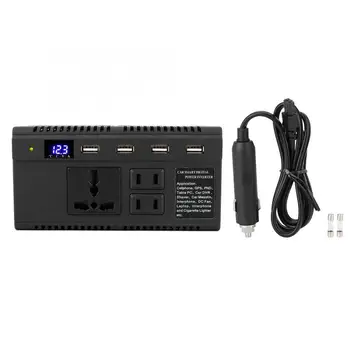 

Intelligent Power Inverter DC12V 24V to AC 220V Socket Charger 120W Universal Brand New ABS+Flame Retardant PC Car Inverters