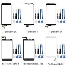 Сенсорный экран для Xiao mi Red mi 6A 7 7A Note 3 Pro mi Note сенсорный экран дигитайзер Передняя Сенсорная панель запасная часть+ Инструменты