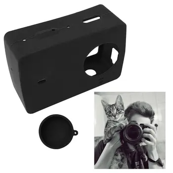 

Silicone Case Lens Cover for XIAOMI YI 4K Plus Lite Protective Housing Soft Cover for XIAOYI 4K Action Camera Accessories