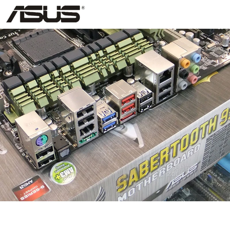 Socket AM3+ ASUS SABERTOOTH 990FX материнская плата по стандарту ATX SABERTOOTH 990 FX системная плата DDR3 для AMD 990FX 32GB настольная материнская плата Б/у