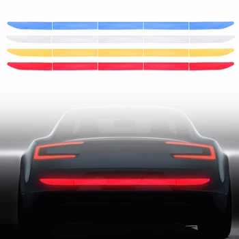 

LEEPEE 4 Colors For Driving Safety Auto Decorations Car Reflective Sticker Nano Tape Strip Trunk Warning Sticker Strip