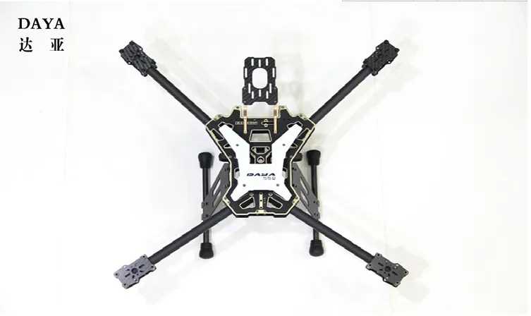 DAYA-550 550 мм Alien углеродное волокно складной 4 оси FPV Квадрокоптер Рамка комплект красный цвет