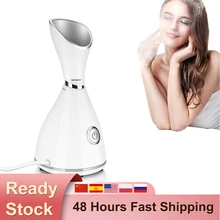 

Professional Portable Nano Ionic Warm Mist Face Steamer For Facial Deep Cleaning Face Spa Moisturizing Cleansing Pores Home Use