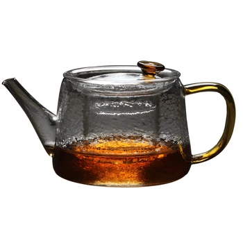 

Lid Handle Kettle Teapot Cup Filter Base Transparent Tea Pot Heat Resistant Glass Infuser Tetera De Vidrio Coffee Teapot EA60CH