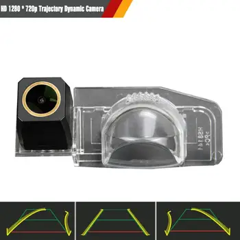 

HD 1280x720p Golden Camera Car Rear View Reverse Backup Camera Trajectory Dynamic Parking Line for Mazda 8 LY M8 MPV 2006-2014