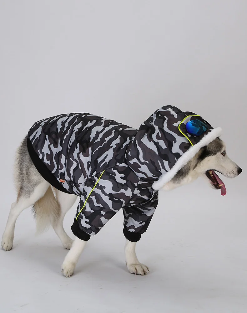 casaco com capuz para o cão grande 3xl-7xl