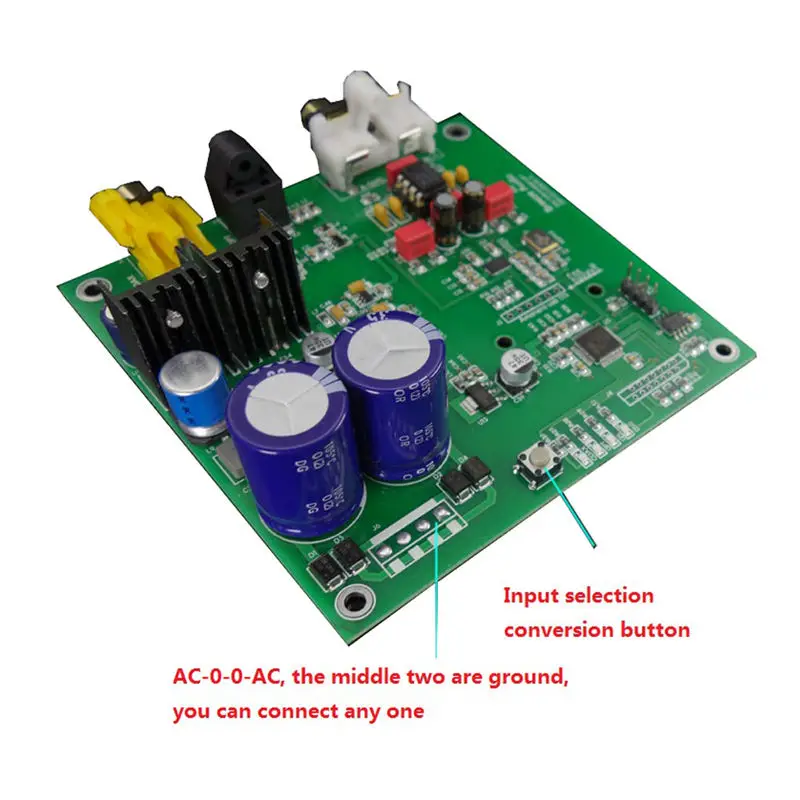 AMS-Es9038Q2M I2S Dsd Fiber Coaxial Input Decoder Board Dac Audio Finished Board