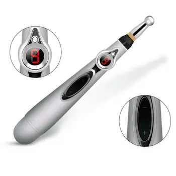 

Electric Acupuncture Point Massage Pen Pain Relief Energy Massager Pen Laser Head Body Back Leg Meridian Neck Therapy Elect L9S2