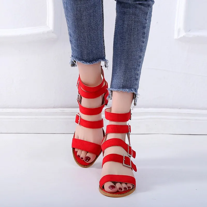 

Size 35-43 Shoes Woman Ankle Strape Sandals Womens High Heel Sandal ladies Wedges Platform feminino sandals zapatos de mujer