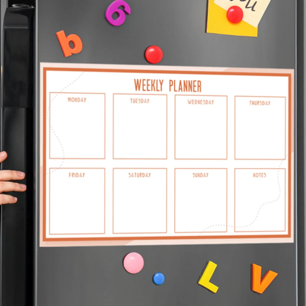 Weekly Plan whiteboard stickers can Erase Markers Whiteboard for Notes Message  Meal Fridge Stickers magnetic weekly monthly planner calendar magnets dry erase markers sadhu whiteboard for notes message drawing fridge stickers