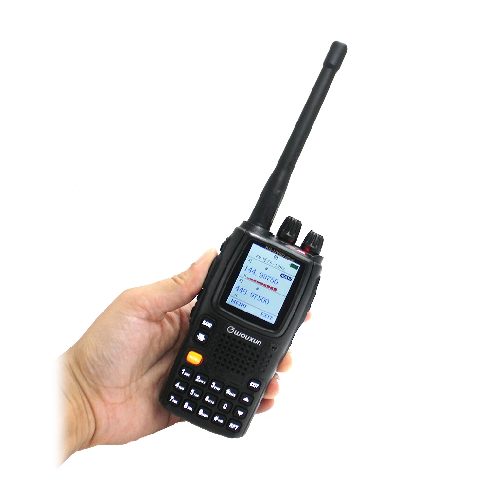 Wouxun KG-UV9D Plus WalkieTalkie Многодиапазонная Wouxun kg-uv9dplus радиостанция 76-174/230-250/350-512/700-985 МГц fm-приемопередатчик